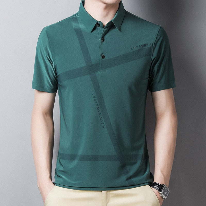 Ymwmhu 2022 New Fahsion Men Polo Shirt Loose Striped Summer Cool Shirt Streetwear Casual Polo Shirt Men Top Clothes Brand
