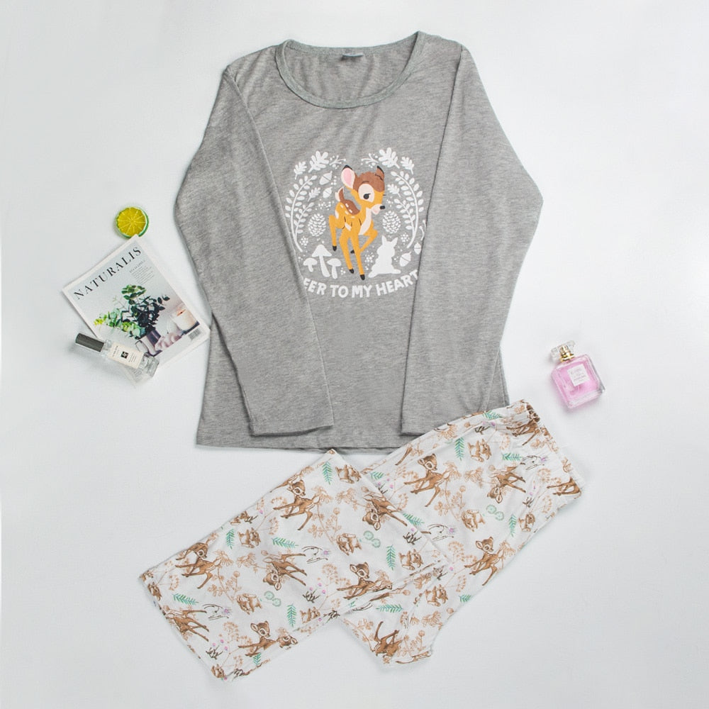 Women&#39;s Cotton Water-washed pajamas for women Pyjamas Sleepwear Pijamas Texture Crepe Gauze Long-sleeved Trousers Pajamas V-Neck