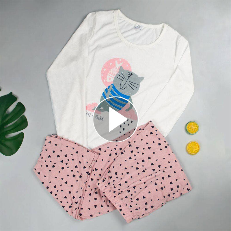 Women&#39;s Cotton Water-washed pajamas for women Pyjamas Sleepwear Pijamas Texture Crepe Gauze Long-sleeved Trousers Pajamas V-Neck