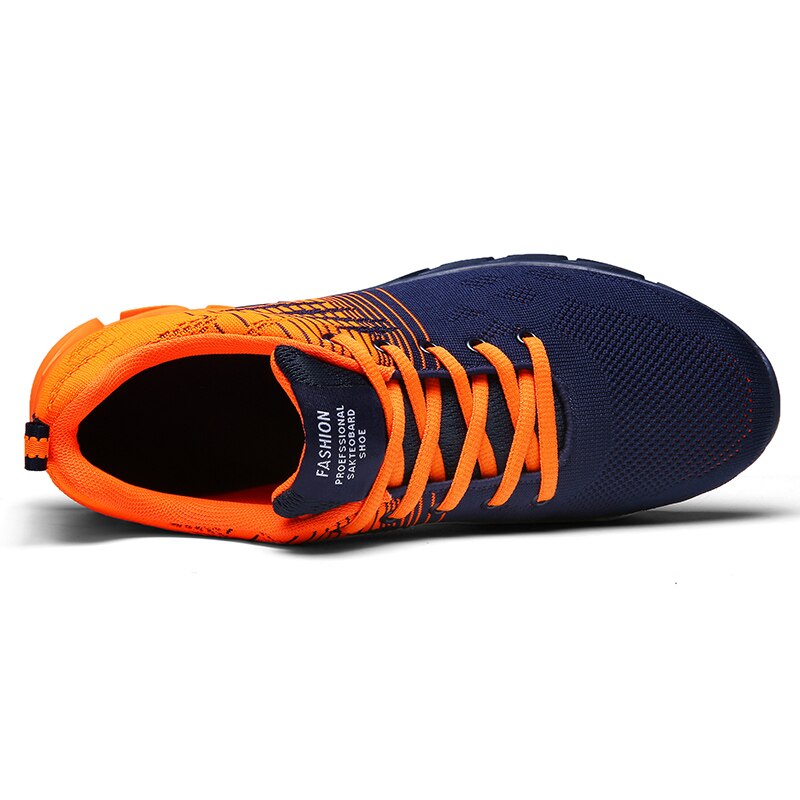 New Breathable Flying Woven Running Shoes Men&#39;s Shoes Non-slip Lace-up Sneakers Outdoor Sport Shoes Zapatillas Hombre Deportiva