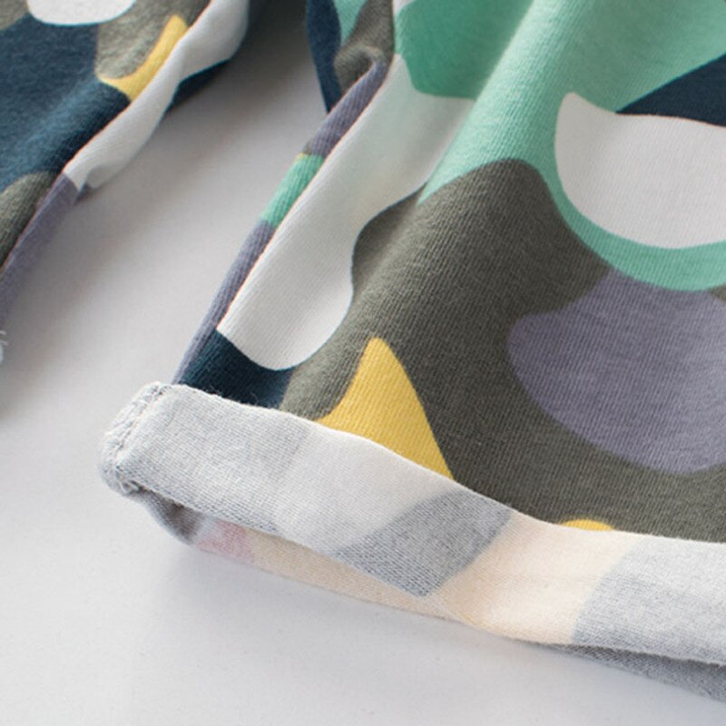 Summer Boys Camouflage Shorts Cotton Trousers Kids Beachwear Children Loose Sport Beach Shorts Sweatpants 2-7Y