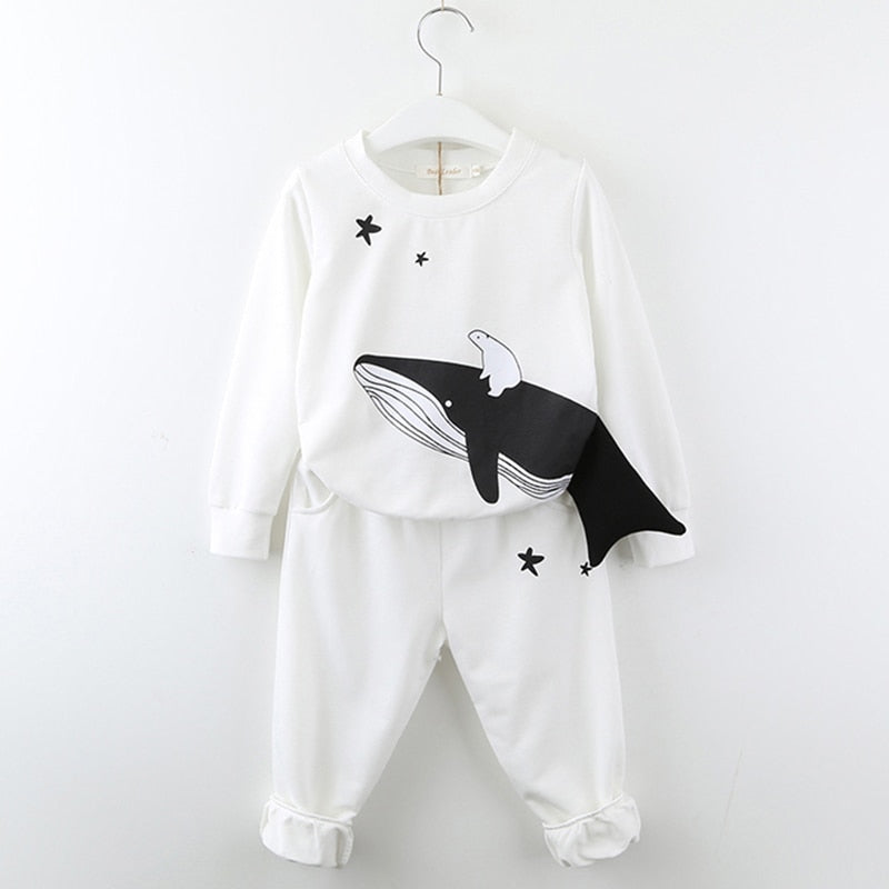 Menoea Toddler Boys Clothing Set Autumn Children Girls Sports Hooded Clothes Sets Baby Boy Splice Shirts Pants Clothes Suits