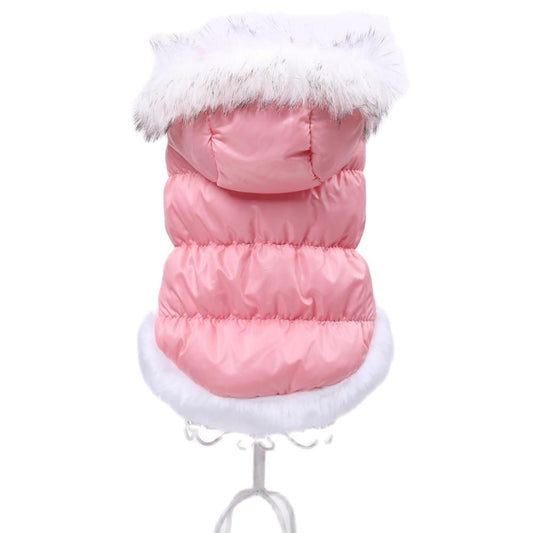 Dog Cat Warm Coat Jacket Pet Puppy Hoodie Dress Winter Clothing Outfit 3 Colours
