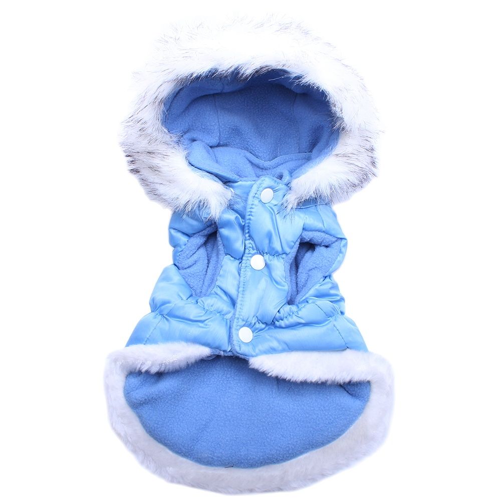 Dog Cat Warm Coat Jacket Pet Puppy Hoodie Dress Winter Clothing Outfit 3 Colours