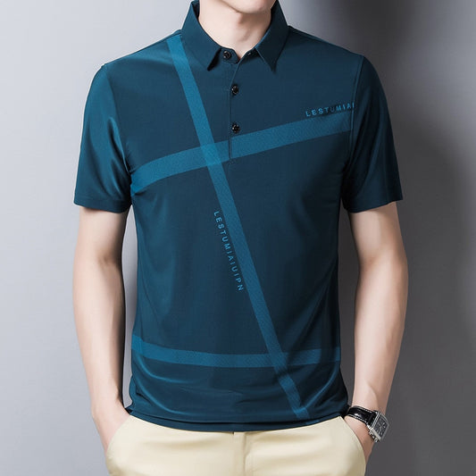 Ymwmhu 2022 New Fahsion Men Polo Shirt Loose Striped Summer Cool Shirt Streetwear Casual Polo Shirt Men Top Clothes Brand