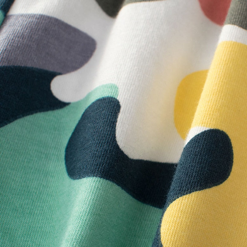 Summer Boys Camouflage Shorts Cotton Trousers Kids Beachwear Children Loose Sport Beach Shorts Sweatpants 2-7Y