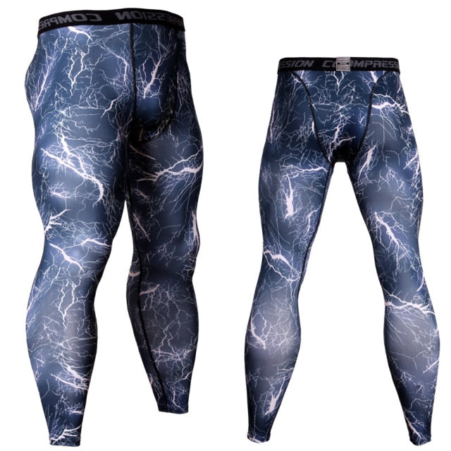 Thermal Pants Leggings Tights Compression MMA Tactics Long Johns Underwear Solid Color Quick-drying Track Suit Men Sportswear