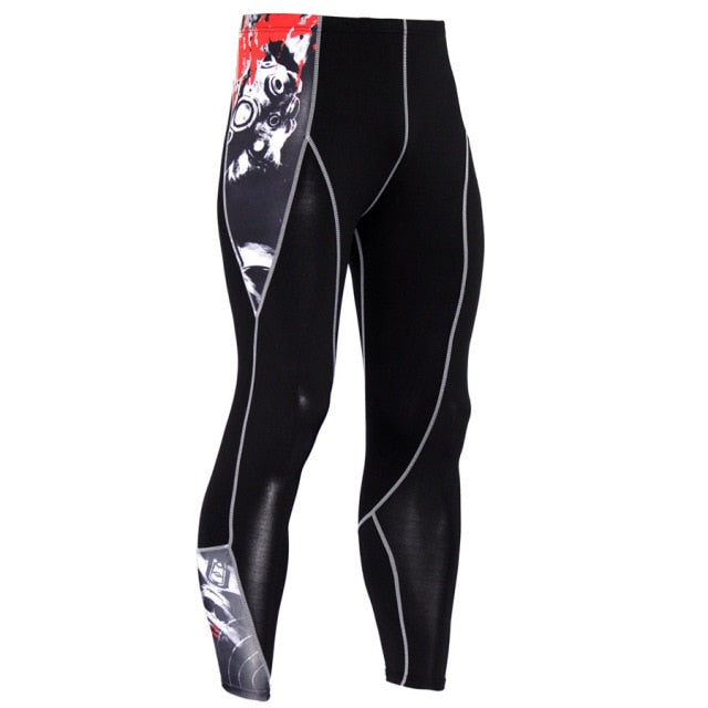 Thermal Pants Leggings Tights Compression MMA Tactics Long Johns Underwear Solid Color Quick-drying Track Suit Men Sportswear