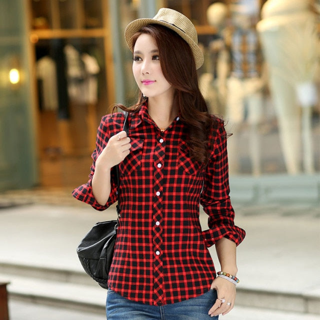 2020 Brand Winter Warm Women Plus Velvet Thicke Plaid Shirt Style Coat Jacket Women Clothes Tops Female Casual Jacket Outerwear