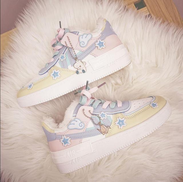 Women's Casual Fashion Running Shoes for Breathable Platform Autumn Shoes Chaussures Peach Cherry Pink Ring White Blue Low-top