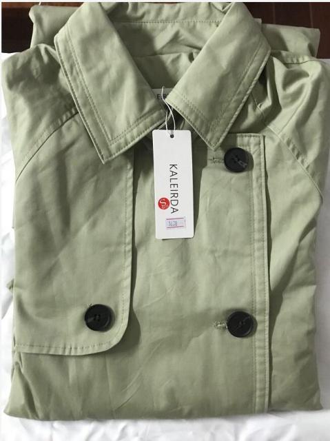 UK Brand new Fashion 2021 Fall /Autumn Casual Double breasted Simple Classic Long Trench coat with belt Chic Female windbreaker