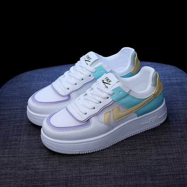 Women High Top White Sneakers Womens Platform Chunky Vulcanized Shoes Tenis Female 2021 Lace Up Candy colors Casual Sport Shoe