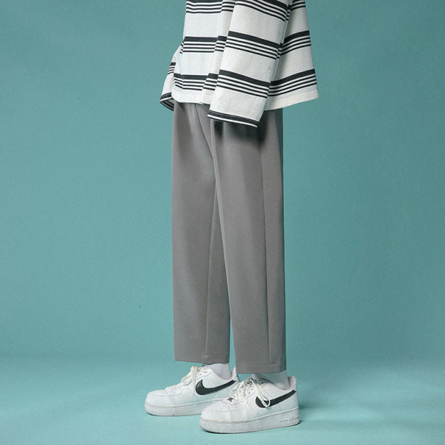 Privathink Solid Color Men's Wide Legs Korean Men Casual Harem Pants 2021 Streetwear Male Trousers 3XL