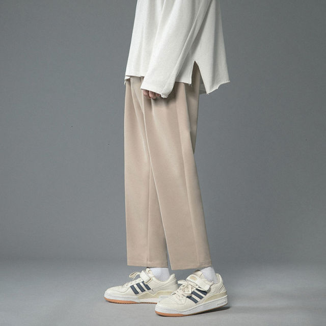 Privathink Solid Color Men's Wide Legs Korean Men Casual Harem Pants 2021 Streetwear Male Trousers 3XL