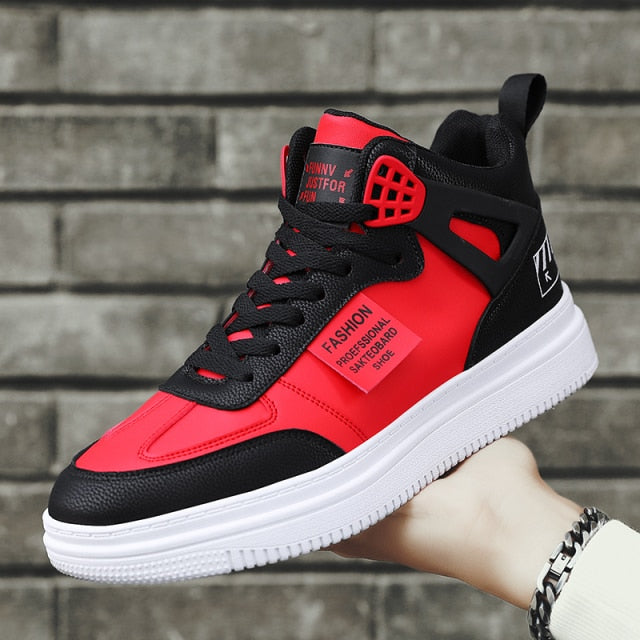 Youth White Women's Men's Sneaker Trend High Top Platform Shoes Men 2021 Spring Designer Vulcanized Shoes Plus velvet Sneakers