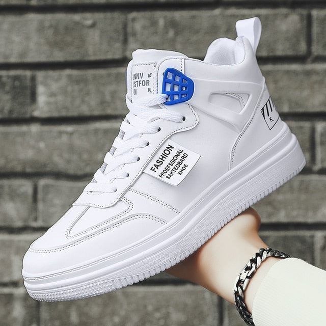 Youth White Women's Men's Sneaker Trend High Top Platform Shoes Men 2021 Spring Designer Vulcanized Shoes Plus velvet Sneakers