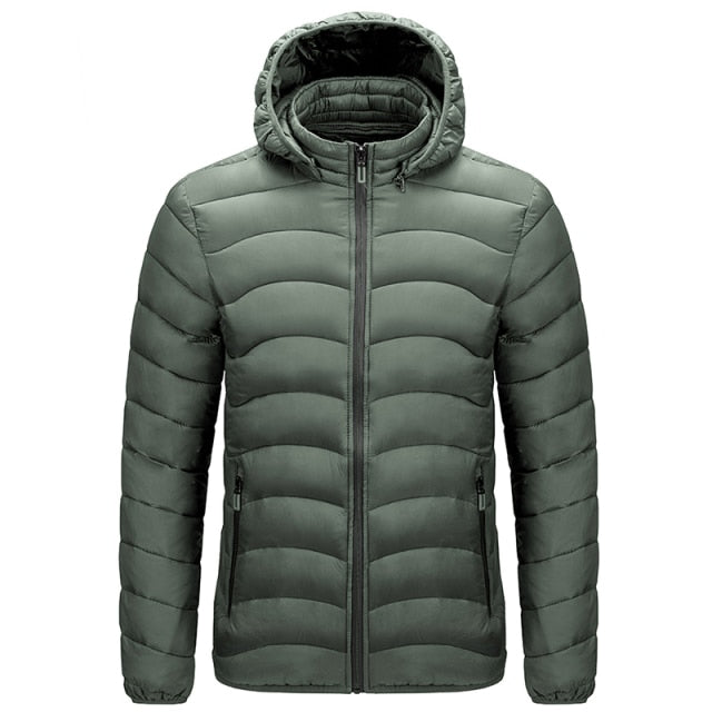 Men 2021 Winter Brand Warm Waterproof Thick Jacket Parkas Coat Men New Autumn Windproof Detachable hat Slim Parkas Jacket Men