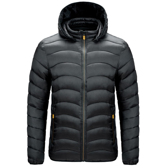 Men 2021 Winter Brand Warm Waterproof Thick Jacket Parkas Coat Men New Autumn Windproof Detachable hat Slim Parkas Jacket Men