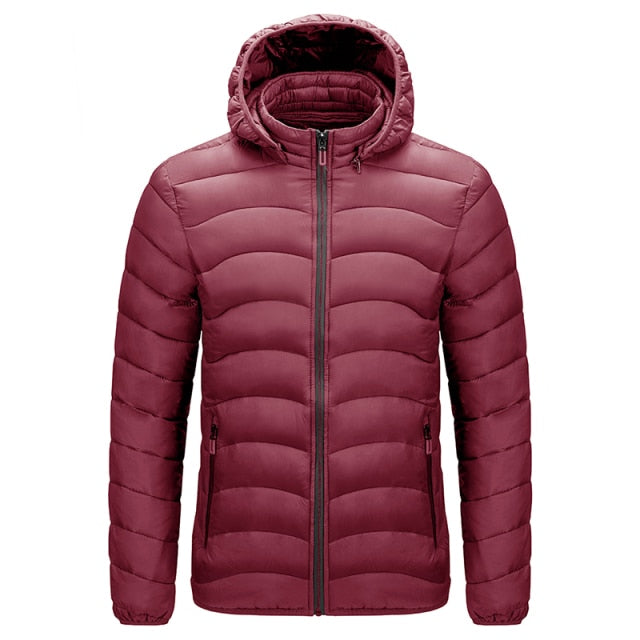 Men 2021 Winter Brand Warm Waterproof Thick Jacket Parkas Coat Men New Autumn Windproof Detachable hat Slim Parkas Jacket Men