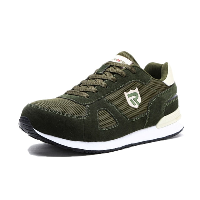 LARNMERN Men's Work Safety Shoes Steel Toe Construction Sneaker Breathable Lightweight Anti-smashing Anti-static Non-slip shoe