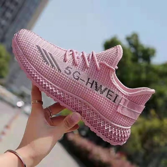 Women's Shoes Summer Woven Sports Shoes Fashion Casual Shoe Breathable Mesh Coconut Shoes All-match for Women Sneakers