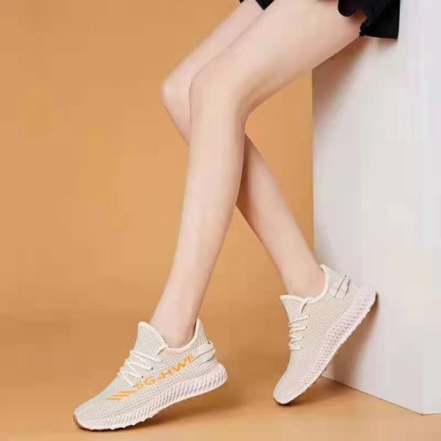 Women's Shoes Summer Woven Sports Shoes Fashion Casual Shoe Breathable Mesh Coconut Shoes All-match for Women Sneakers