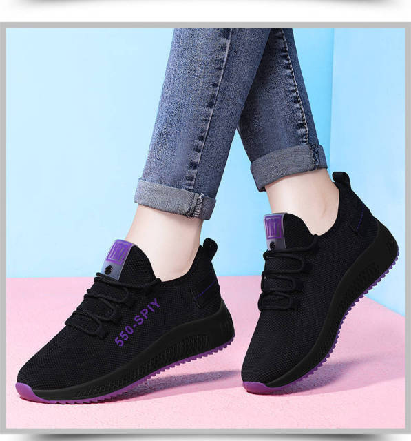 Women's Shoes Summer Woven Sports Shoes Fashion Casual Shoe Breathable Mesh Coconut Shoes All-match for Women Sneakers