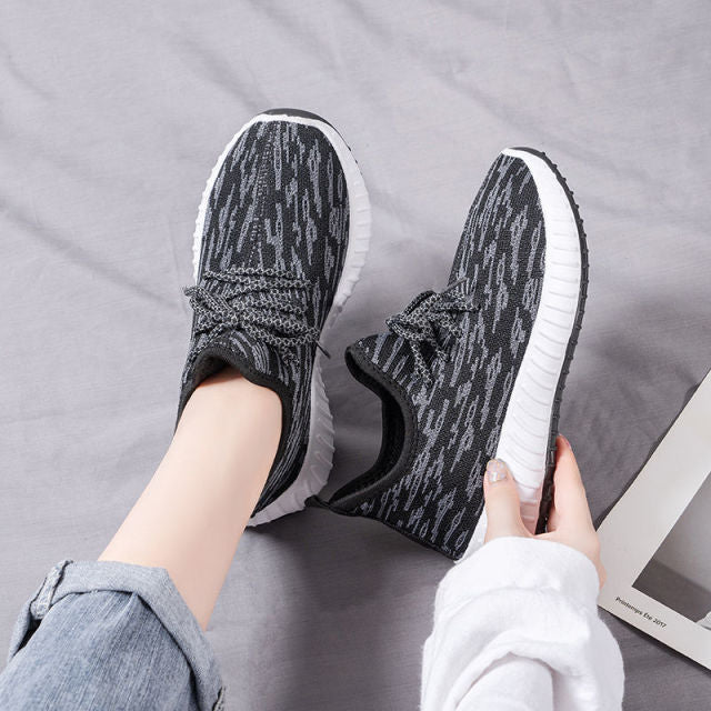 Women's Shoes Summer Woven Sports Shoes Fashion Casual Shoe Breathable Mesh Coconut Shoes All-match for Women Sneakers