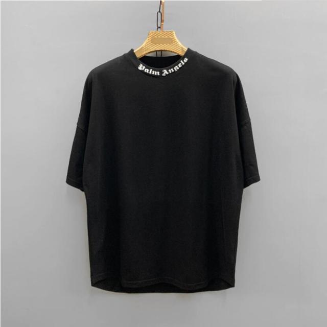 Palm Angels Letter logo Unisex Men Women Lovers Couple Style Fashion Cotton Short sleeve Round neck T-shirt boyfriend gift