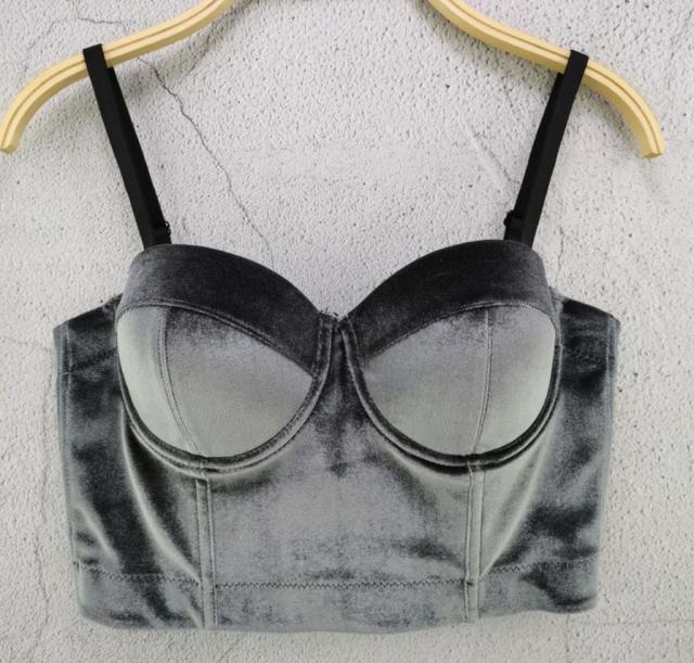 S M L XL 2XL 3XL Fashion Mesh Push Up Bralet Women's Corset Bustier Bra Night Club Party Sexy Cropped Top Vest Plus Size AW514