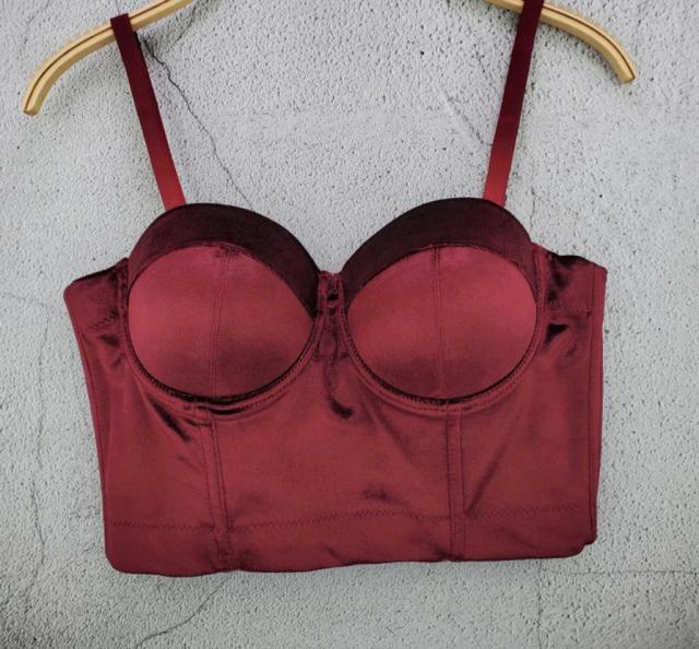 S M L XL 2XL 3XL Fashion Mesh Push Up Bralet Women's Corset Bustier Bra Night Club Party Sexy Cropped Top Vest Plus Size AW514