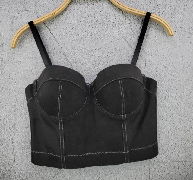 S M L XL 2XL 3XL Fashion Mesh Push Up Bralet Women's Corset Bustier Bra Night Club Party Sexy Cropped Top Vest Plus Size AW514