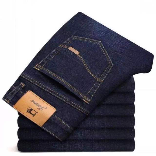 Fashion Brand Clothing Slim Men Summer Autumn Business Casual Jeans 2021 Man Oversize Denim Pants Trousers Baggy Stretch Jeans