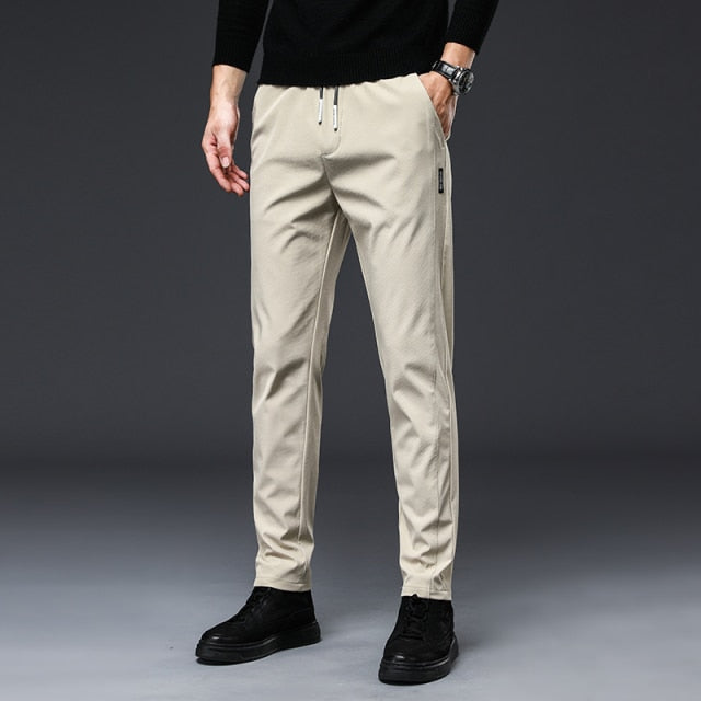 Jeywood Brand Autumn Men's Casual Pants Slim Pant Straight Trousers Male Fashion Stretch Khaki Jogging Sweatpants Plus Size 38
