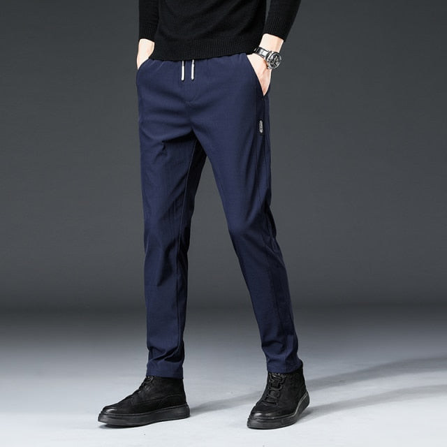 Jeywood Brand Autumn Men's Casual Pants Slim Pant Straight Trousers Male Fashion Stretch Khaki Jogging Sweatpants Plus Size 38