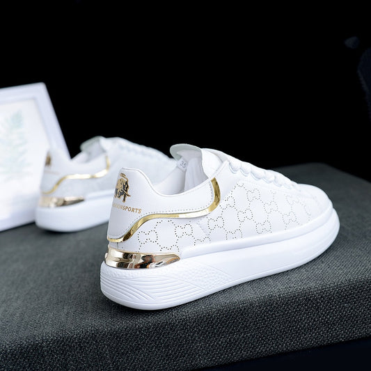 2021 New Fashion High-Quality Alexander Men's And Women's White Shoes, Ladies Thick-Soled Sports Shoes Casual Couple Shoes 36-44