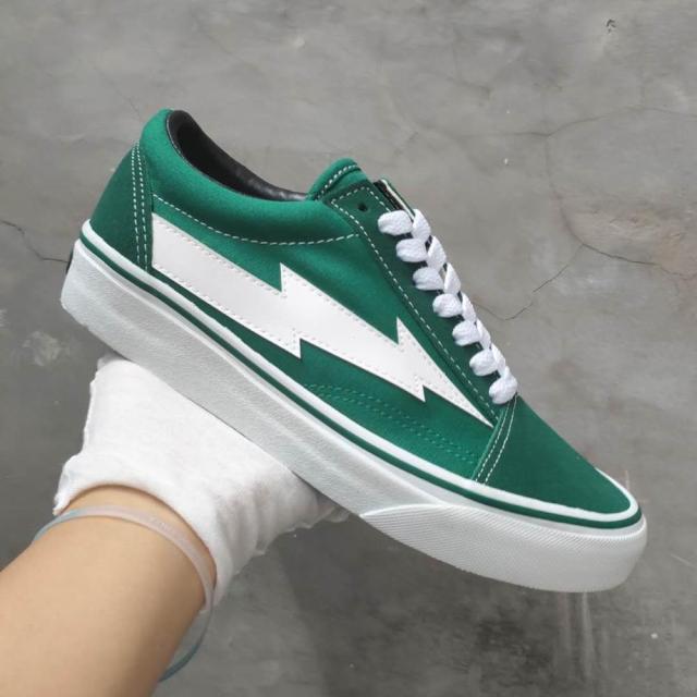 Top Quality green REVENGEs STORM X Canvas shoes Fashion women Vulcanized Shoes Lightning Pattern Men Street skateboarding shoes
