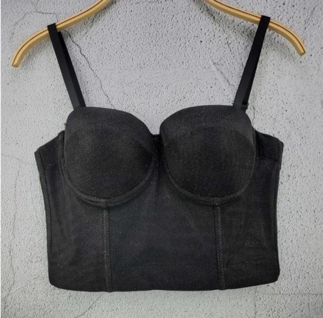 S M L XL 2XL 3XL Fashion Mesh Push Up Bralet Women's Corset Bustier Bra Night Club Party Sexy Cropped Top Vest Plus Size AW514