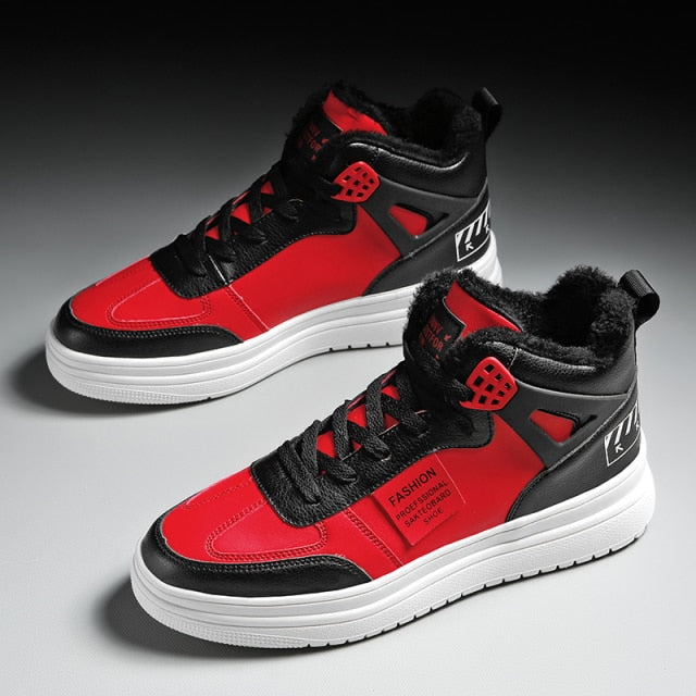 Youth White Women's Men's Sneaker Trend High Top Platform Shoes Men 2021 Spring Designer Vulcanized Shoes Plus velvet Sneakers