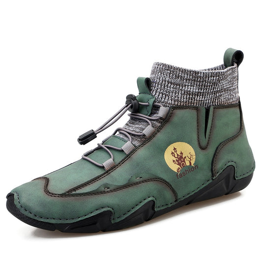 High Quality Hot Selling New Men Shoes Lace Up Casual Business Flat Bottommen Sneakers Fashionable Versatile Comfortable  XM358