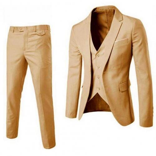 Men Spring 2 Pieces Classic Blazers Suit Sets Men Business Blazer  +Pants Suits Sets Autumn Men Wedding Party Set