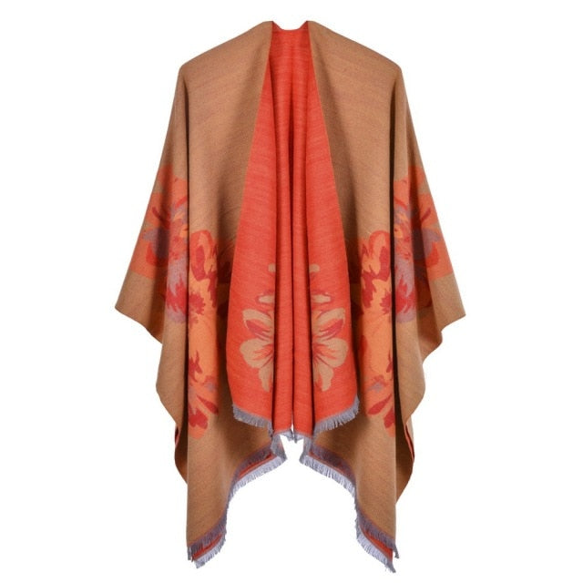 Zawaland Mandala Shawl Floral Printed Warm Scarf Home Office Decorative Long Scarves 2021 Casual Beach Party Women Shawls